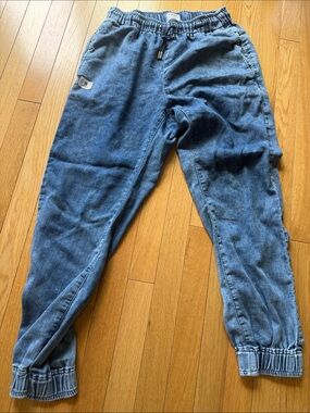 Men's Super-soft Blue Jogger Sweatpants